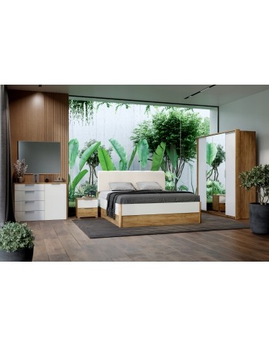 Nowoczesne Wysokie Łóżko Asti Z Szufladami Połysk 180 cm - 4