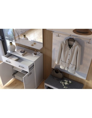 Szafa Uchylna Bella Z Wyposażeniem Do Przedpokoju Połysk - 3 Szafa Uchylna Bella Z Wyposażeniem Do Przedpokoju Połysk - 3