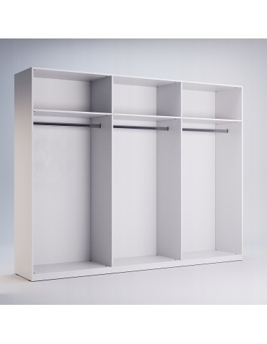 Nowoczesna Biała Szafa Garderoba Bella Wysoki Połysk 272 cm - 2 Nowoczesna Biała Szafa Garderoba Bella Wysoki Połysk 272 cm - 2