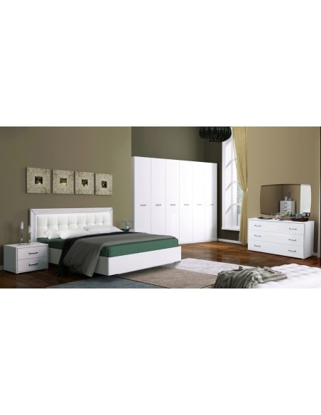 Komoda Duża Biała Bella Sypialnia Salon Szafka Na Polysk - 2